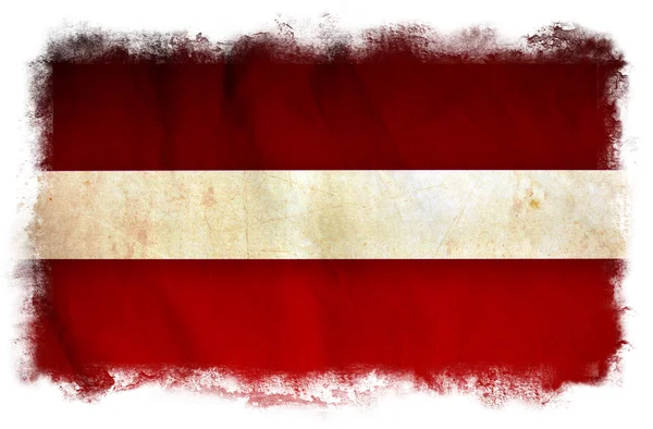 Lettland grunge flagga — Stockfoto