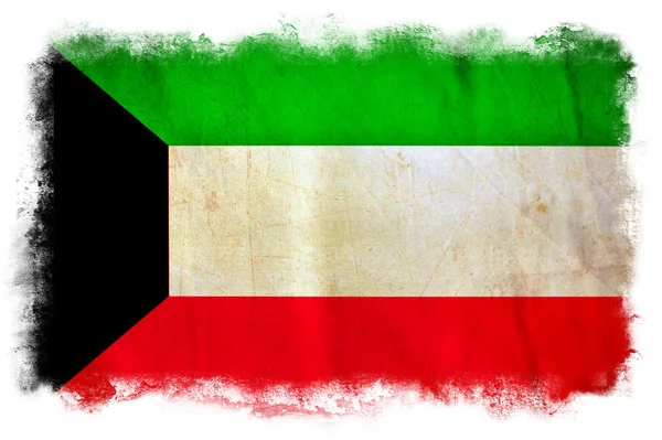 Koeweit grunge vlag — Stockfoto