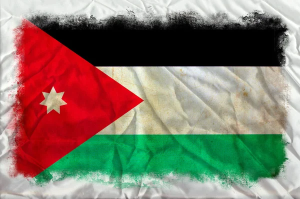 Jordánsko grunge vlajka — Stock fotografie