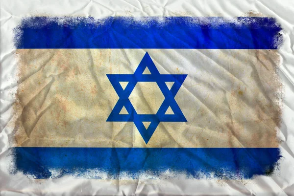 Izrael grunge vlajka — Stock fotografie