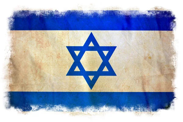Grunge σημαία του Ισραήλ — Φωτογραφία Αρχείου