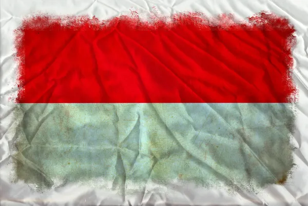 Indonésie drapeau grunge — Photo
