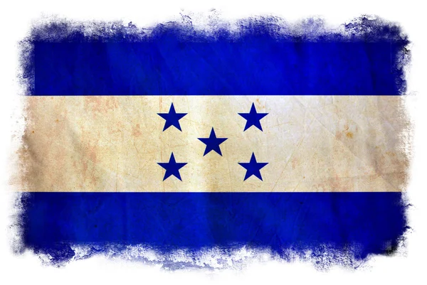 Honduras grunge vlag — Stockfoto