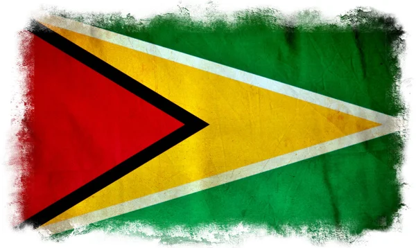 Guyana grunge flagga — Stockfoto