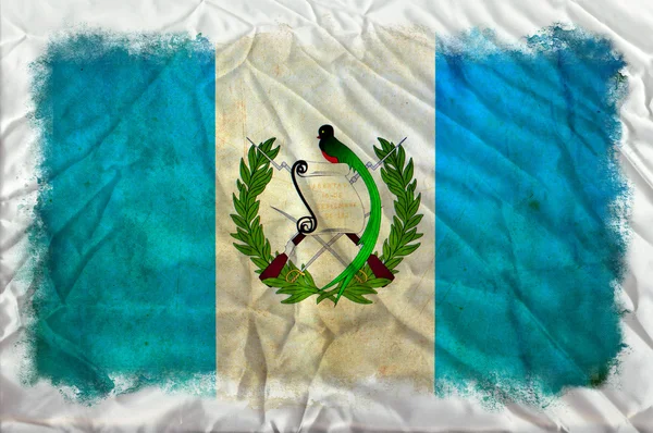 Bandera grunge Guatemala — Foto de Stock