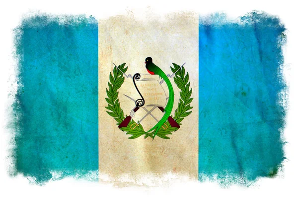 Guatemala Grunge Flagge — Stockfoto