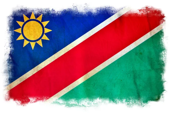 Grunge vlajka Namibie — Stock fotografie