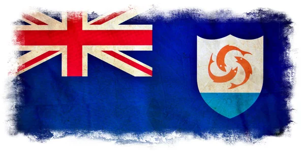 Flaga ilustracja Anguilla — Zdjęcie stockowe