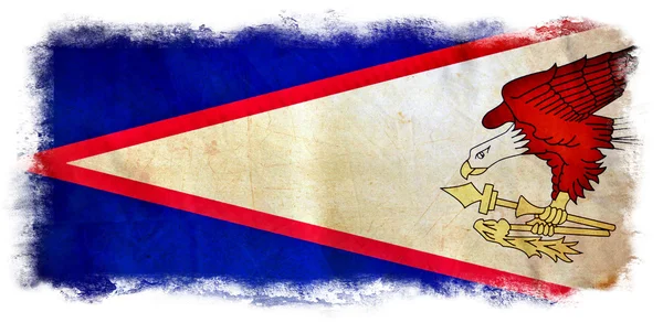 Bandera grunge de Samoa Americana —  Fotos de Stock