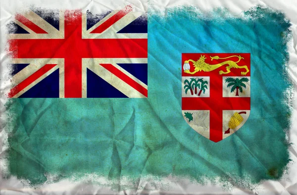 Bandiera grunge Fiji — Foto Stock