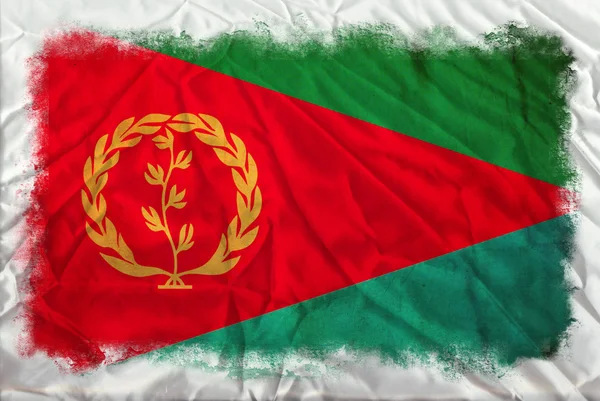厄立特里亚 grunge 旗 — 图库照片