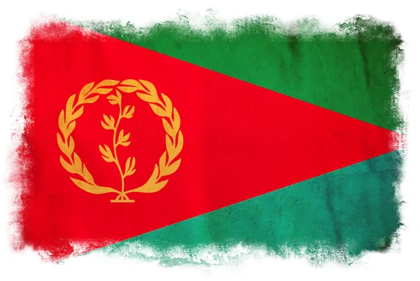 Bandiera grunge eritrea — Foto Stock