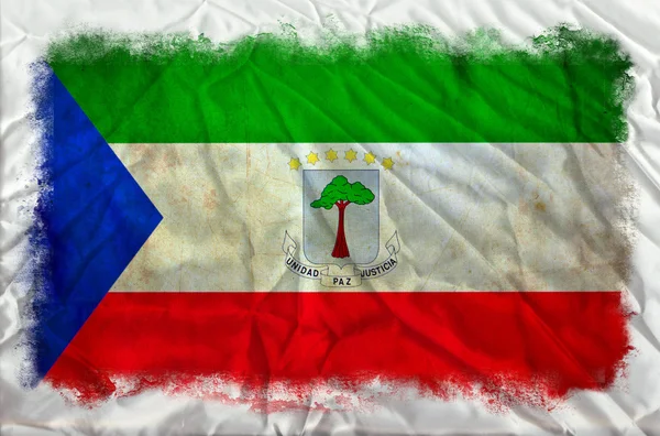 Equatorial Guinea grunge flag — Stock Photo, Image