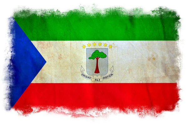 Äquatorialguinea-Grunge-Flagge — Stockfoto