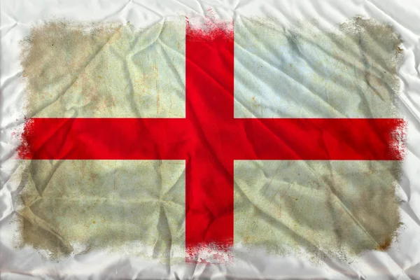 Гранж-флаг Англии — стоковое фото