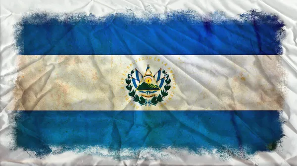 El Salvador drapeau grunge — Photo