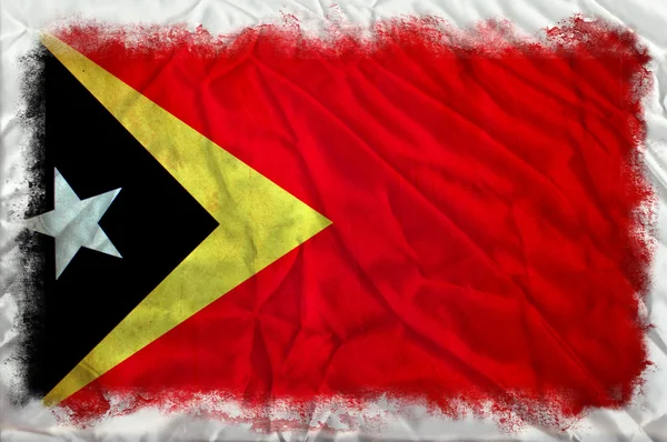 Гранж-флаг Восточного Тимора — стоковое фото