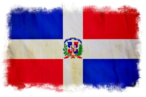 Bandera de República Dominicana grunge — Foto de Stock