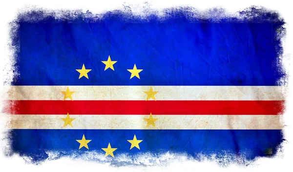 Cape Verde Grunge Flagge — Stockfoto