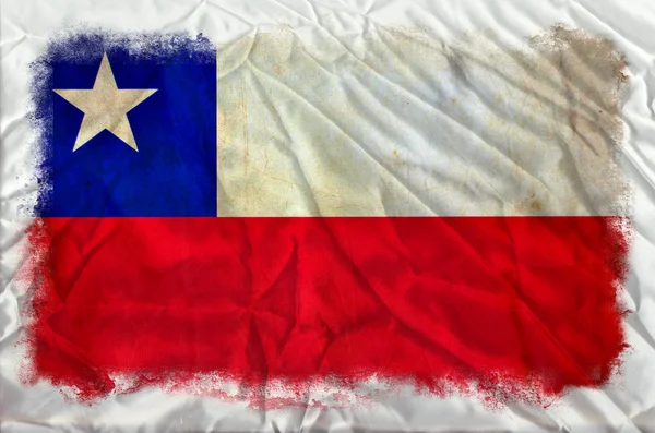 Chile grunge flag — Stock Photo, Image