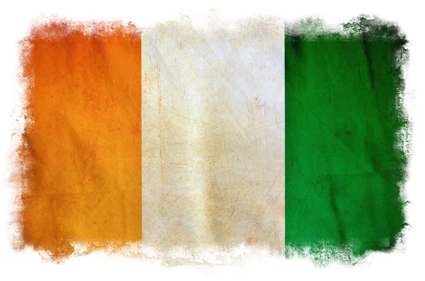 Grunge-Flagge der Elfenbeinküste — Stockfoto