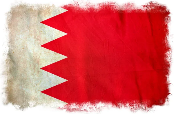 Гранж-флаг Бахрейна — стоковое фото
