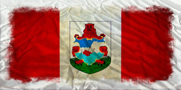 Bandeira do grunge das Bermudas — Fotografia de Stock