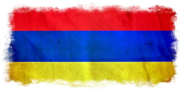Armenië grunge vlag — Stockfoto