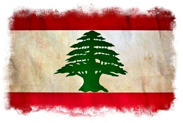 Lebanon grunge flag — Stock Photo, Image