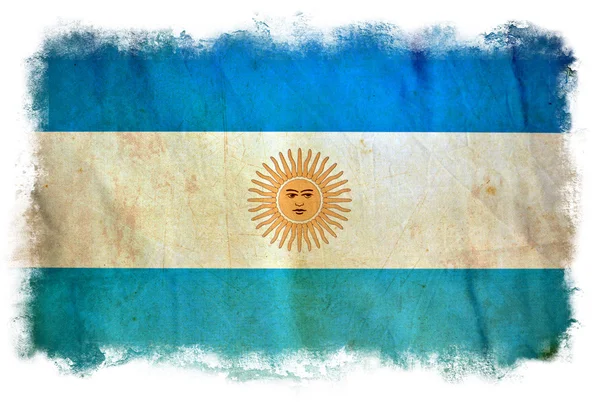 Argentinië grunge vlag — Stockfoto