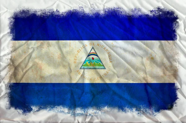 Νικαράγουα grunge σημαία — Φωτογραφία Αρχείου