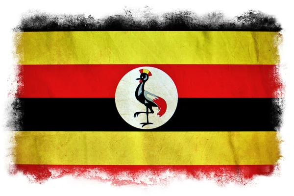 Гранж-флаг Уганды — стоковое фото
