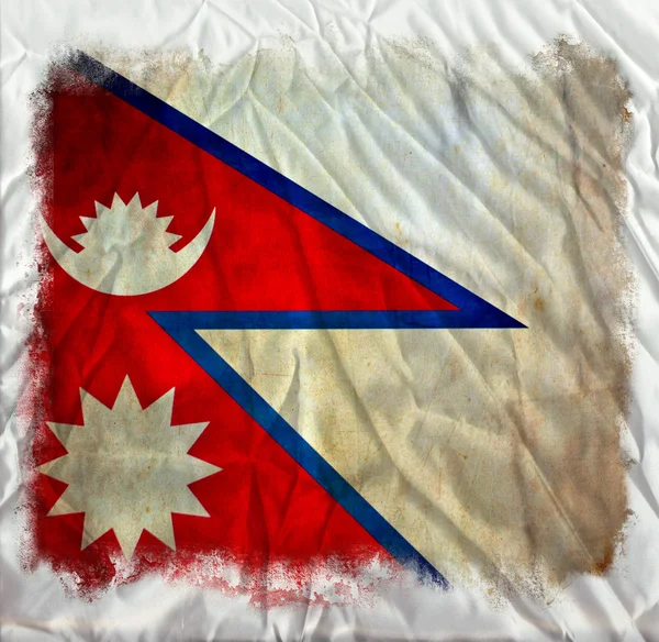 Bandera grunge Nepal — Foto de Stock