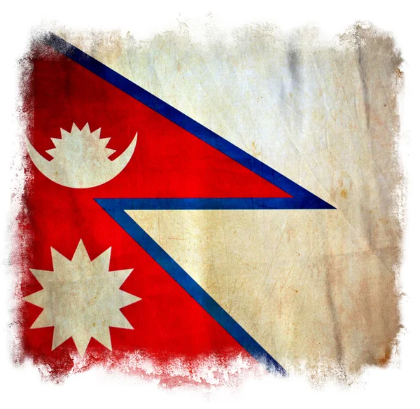 Nepál grunge zászló — Stock Fotó