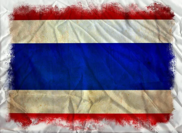 Flaga ilustracja Tajlandia — Zdjęcie stockowe