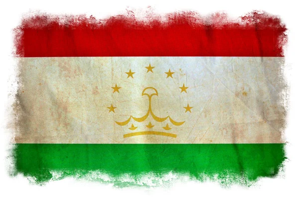 塔吉克斯坦 grunge 旗 — 图库照片