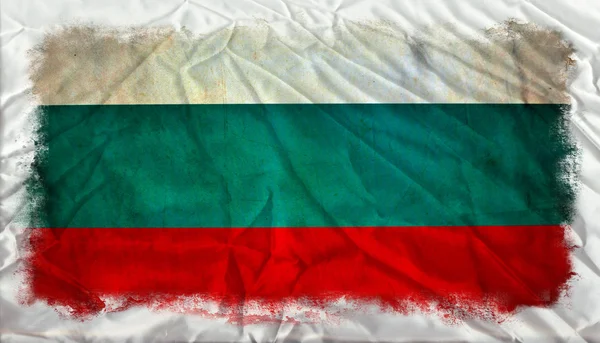 Bulgária grunge zászló — Stock Fotó