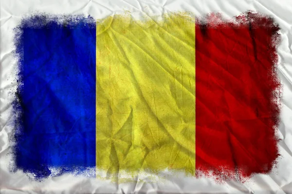 Гранж-флаг Румынии — стоковое фото