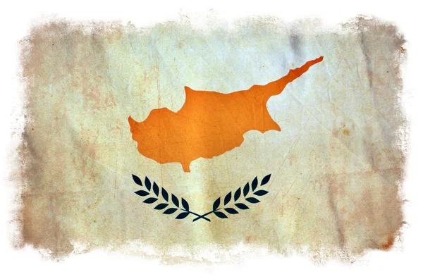 Zypern-Grunge-Flagge — Stockfoto