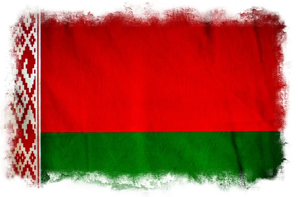 Bielorrusia bandera grunge — Foto de Stock