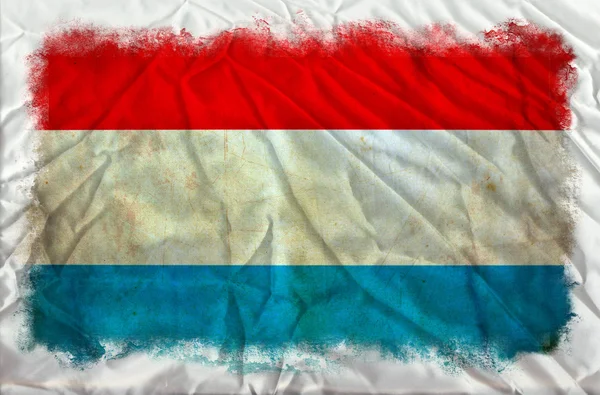 Bandera grunge de Luxemburgo — Foto de Stock