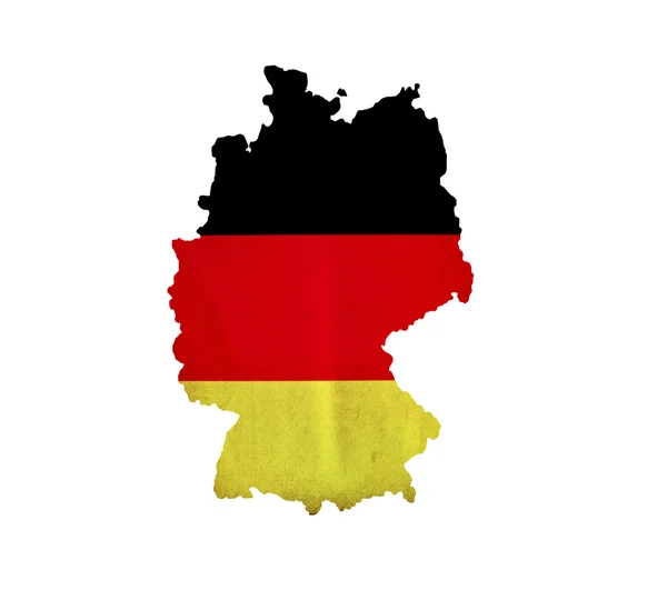 Mapa da Alemanha isolado — Fotografia de Stock