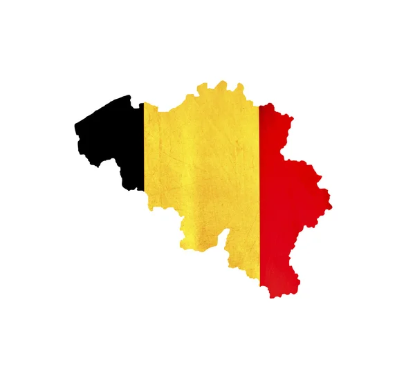 Mappa del Belgio isolato — Foto Stock
