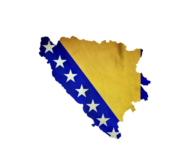 Map of Bosnia and Herzegovina isolated — Stock Photo, Image