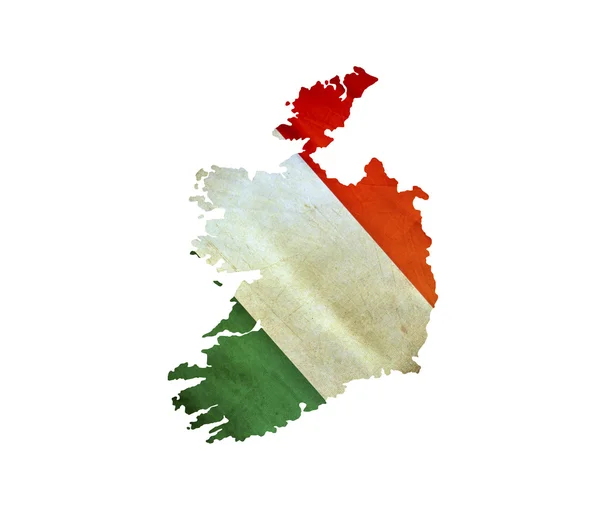 Mappa dell'Irlanda isolata — Foto Stock