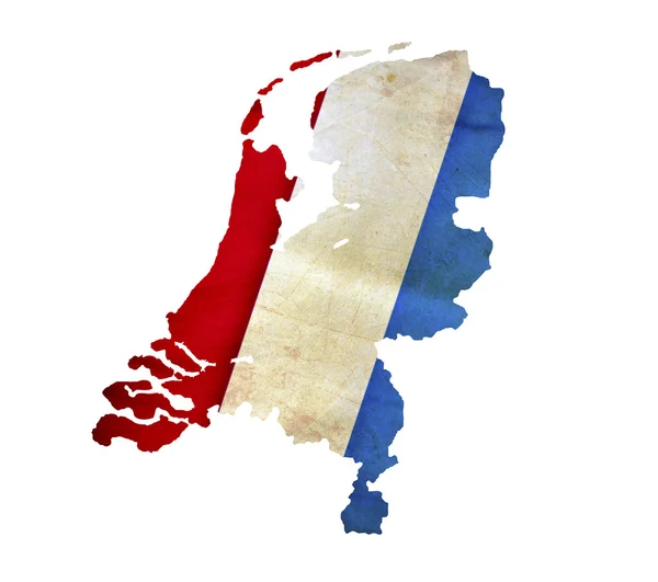 Mappa dei Paesi Bassi isolato — Foto Stock