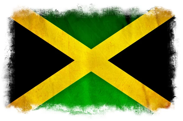 Jamaika grunge bayrağı — Stok fotoğraf