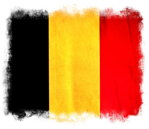 België grunge vlag — Stockfoto