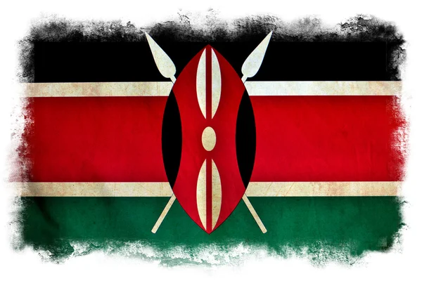 Kenya grunge flagga — Stockfoto
