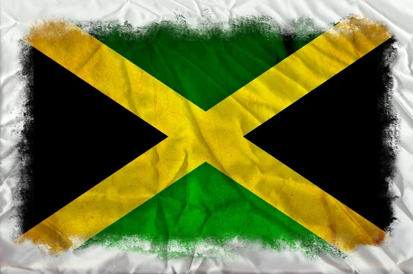 Drapeau grunge Jamaïque — Photo
